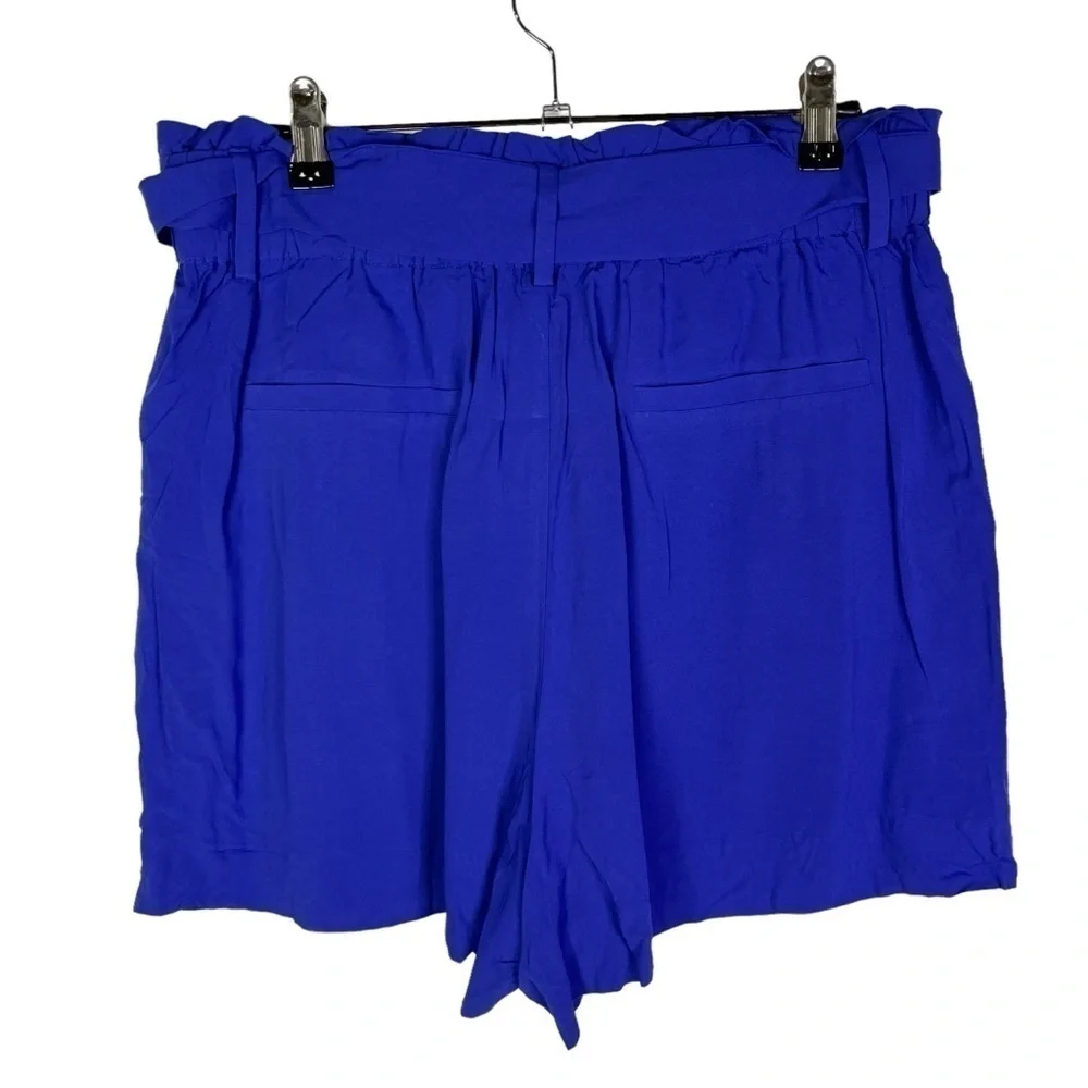 J.‎ Crew Royal Blue High Rise Paper Bag Shorts M